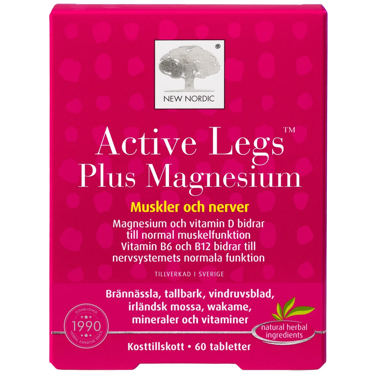 New Nordic Active Legs Plus Magnesium 60 st