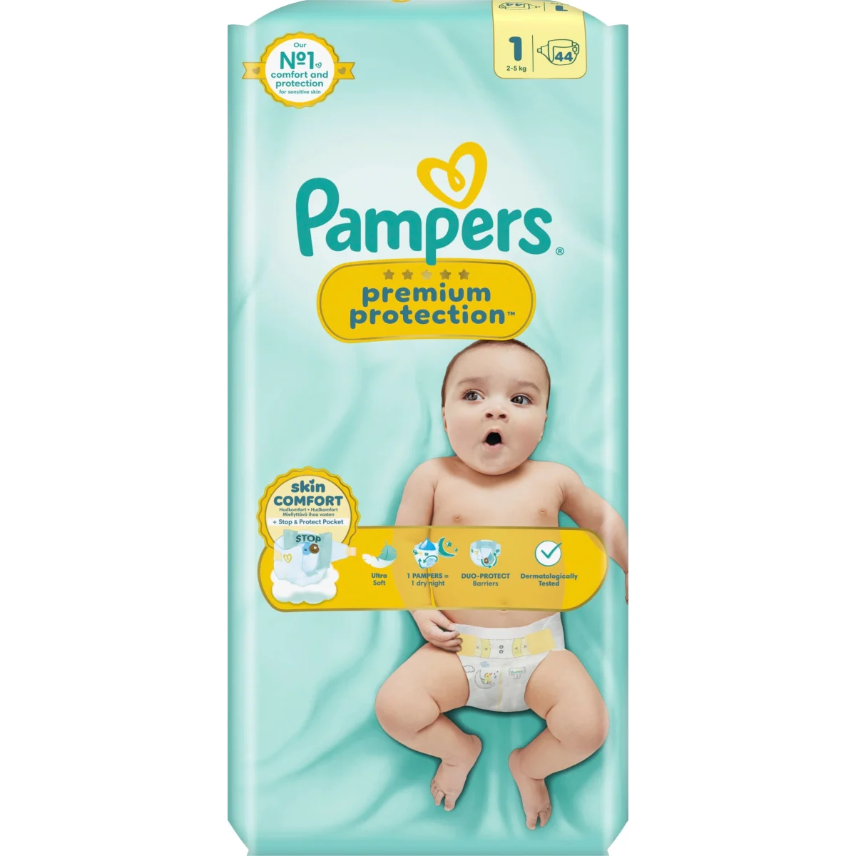 Pampers Premium Protection Storlek 1 2-5 kg 44 st