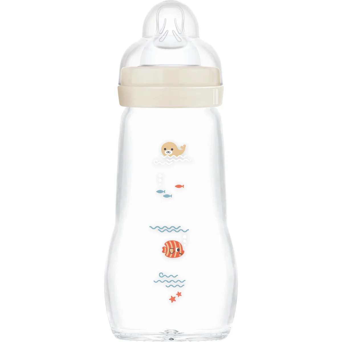 MAM Feel Good Glass Bottle Neutral 260 ml
