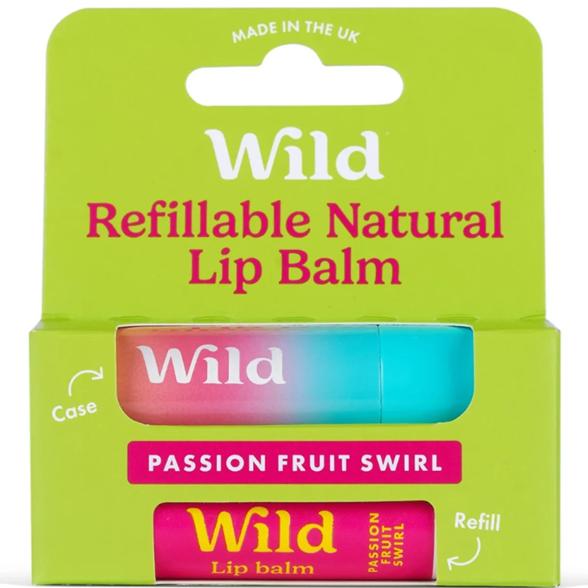 Wild Lip Balm Ombre Case Passionfruit Swirl 4,5 g