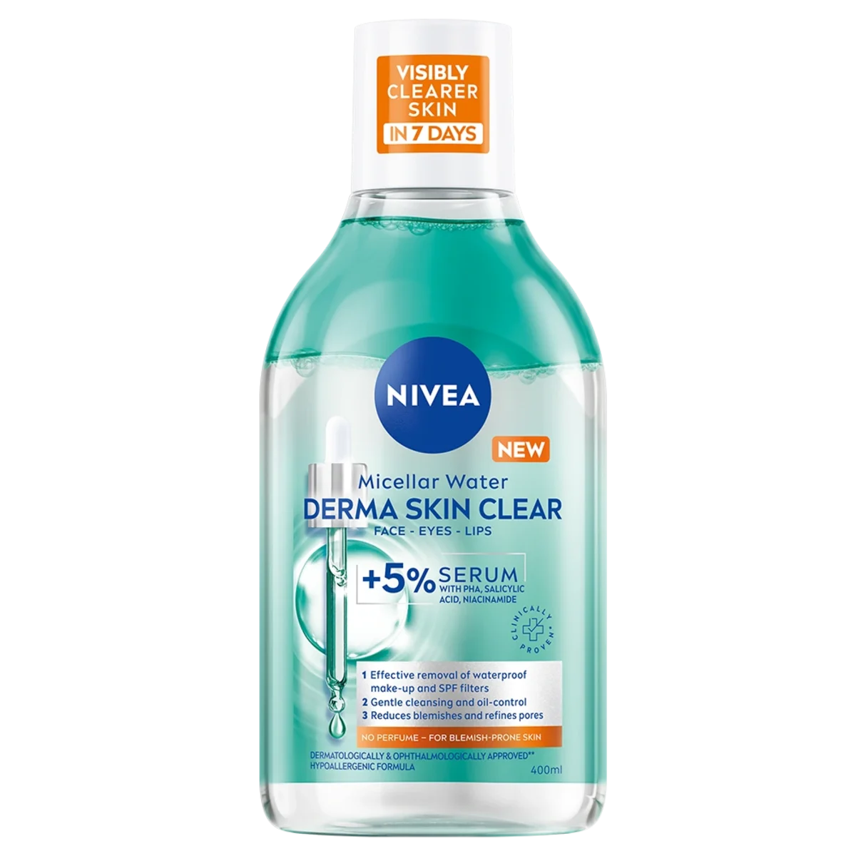 Nivea Micellar Water Derma Skin Clear 400 ml