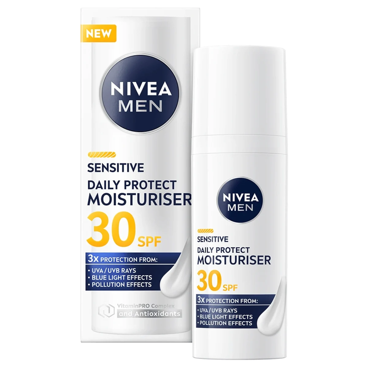 Nivea Men Sensitive Daily Protect Moisturiser SPF 30, 50 ml