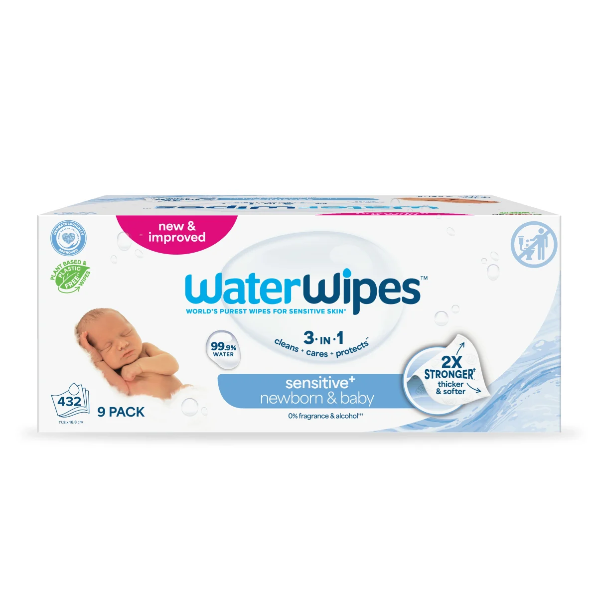WaterWipes Baby Wipes Multi Pack 9x48 st