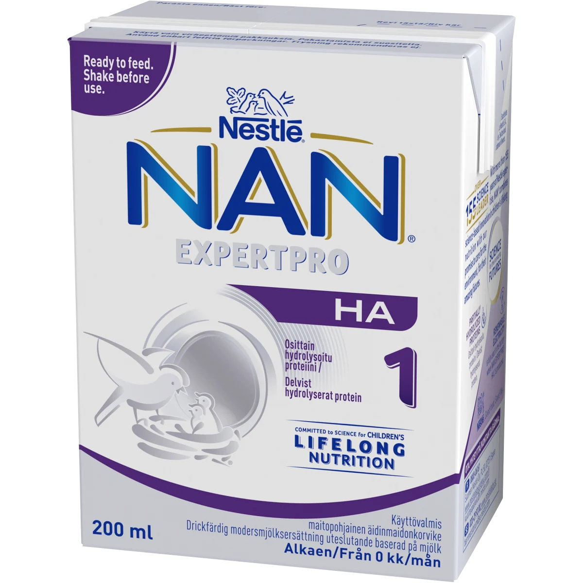 NAN Expertpro H.A. 1 Drickfärdig Modersmjölkersättning 12 x 200 ml
