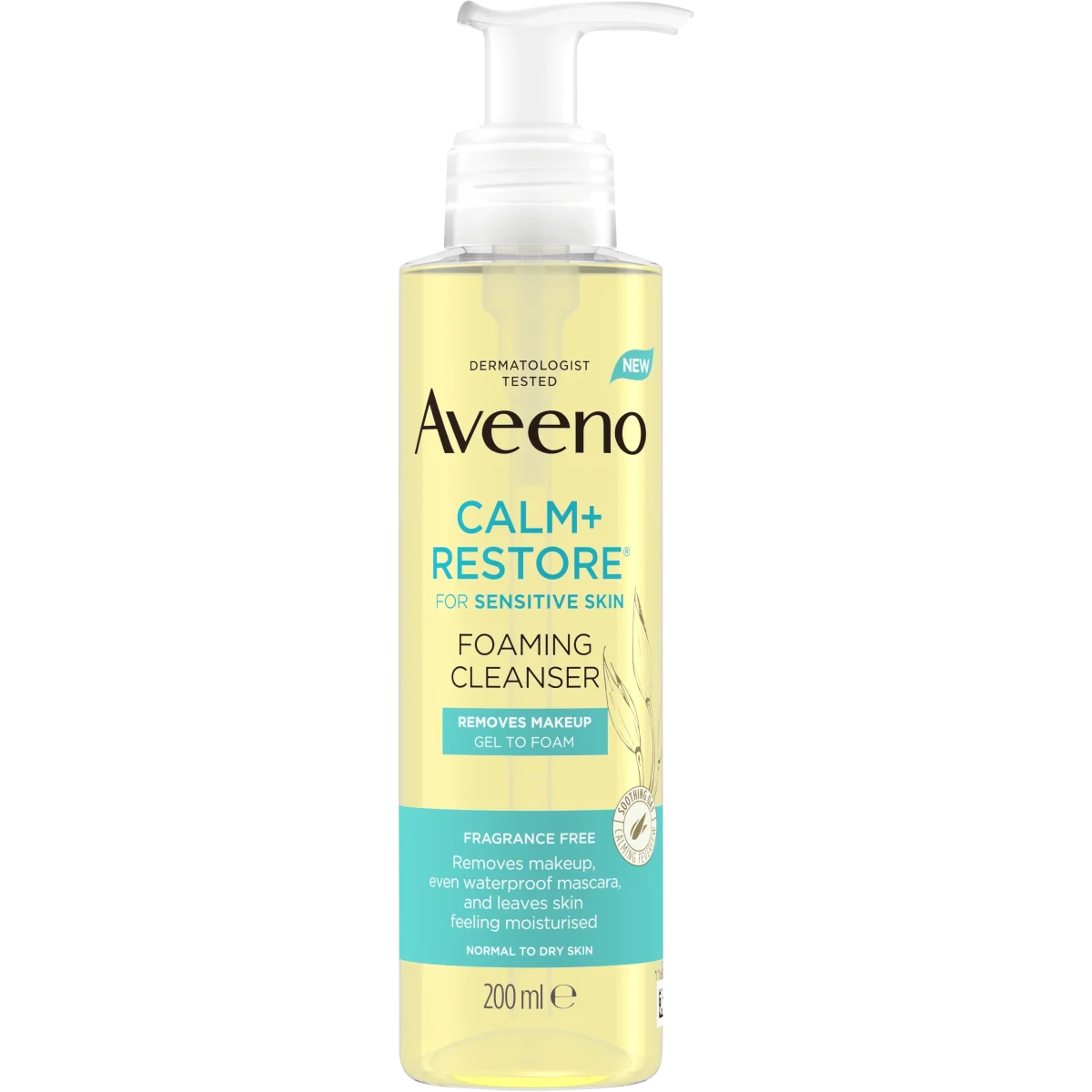 Aveeno Calm+Restore Foaming Cleanser 200 ml