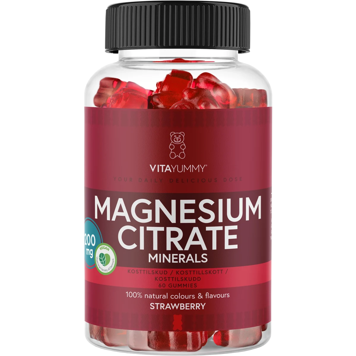 VitaYummy Magnesium Citrate Strawberry 60 st