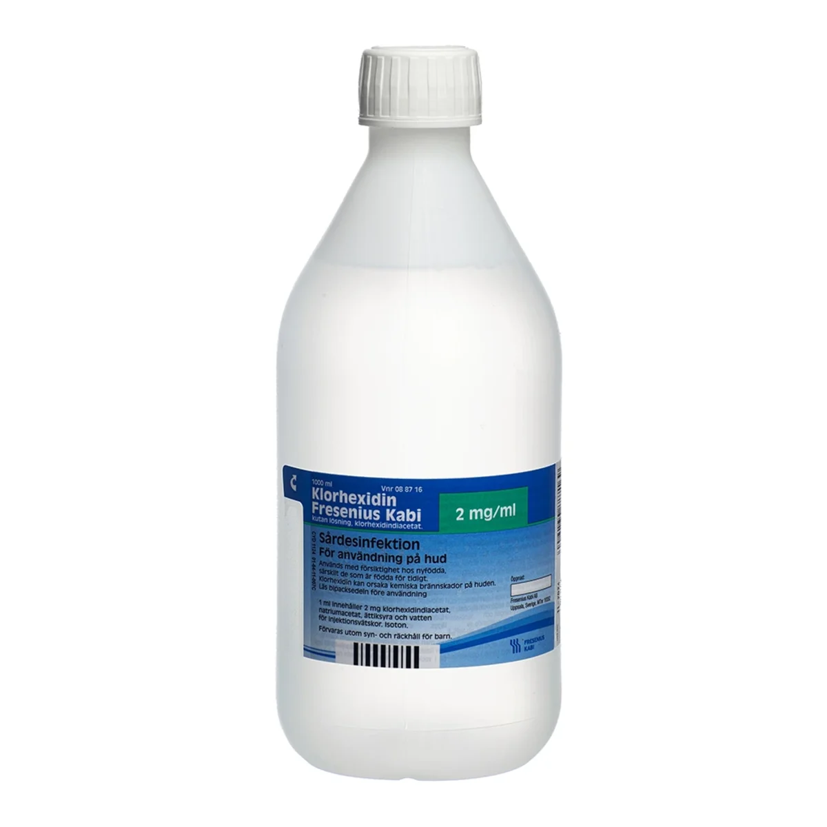 Klorhexidin Fresenius Kabi Kutan lösning 2mg/ml 1000 ml