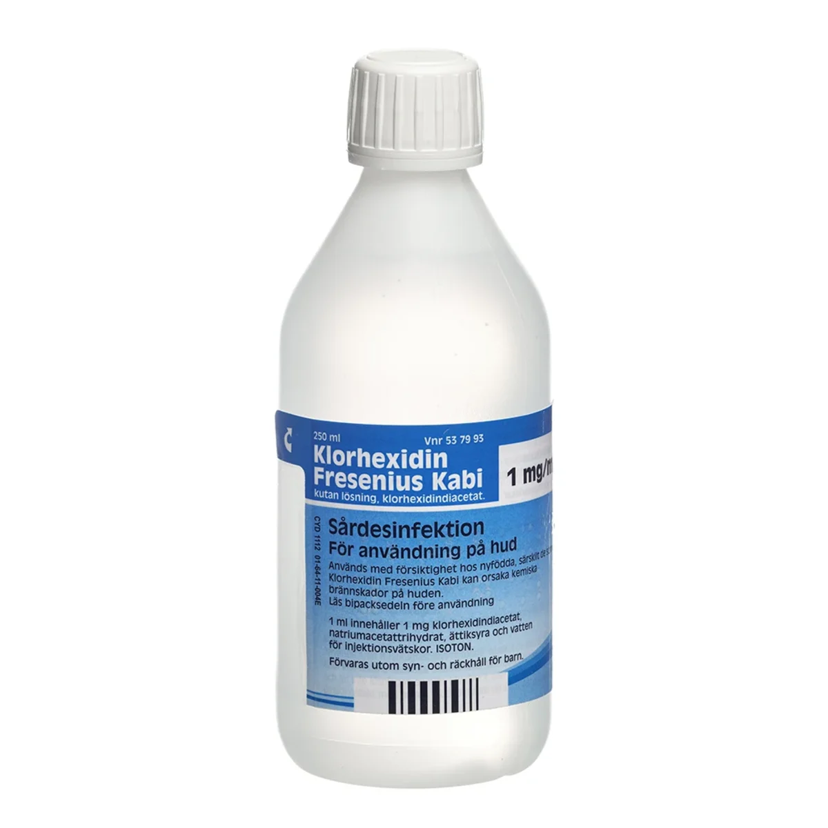 Klorhexidin Fresenius Kabi, kutan lösning 1 mg/ml 250 ml