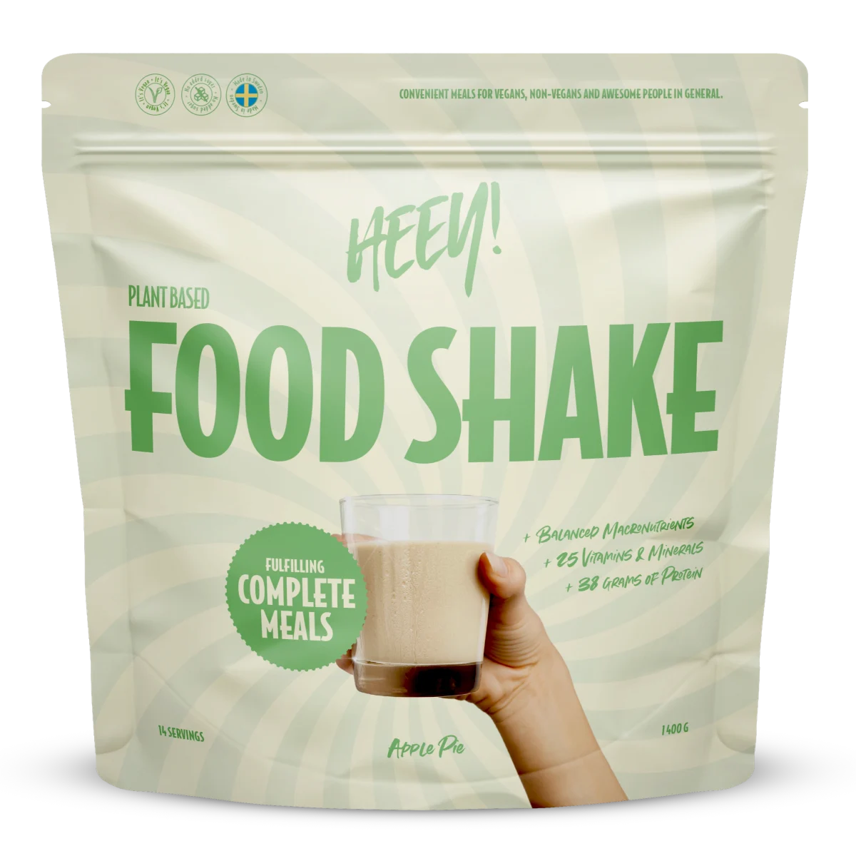 Heey! Vegan Food Shake Äppelpaj 1,4 kg