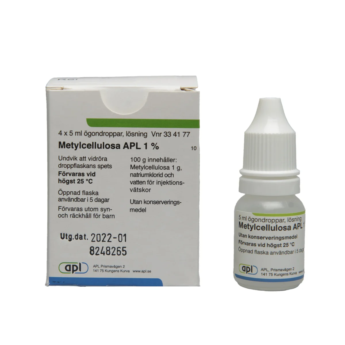 Metylcellulosa APL ögondroppar 1% 4x5 ml