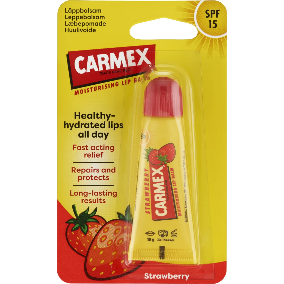 Carmex Strawberry Tube 10 g