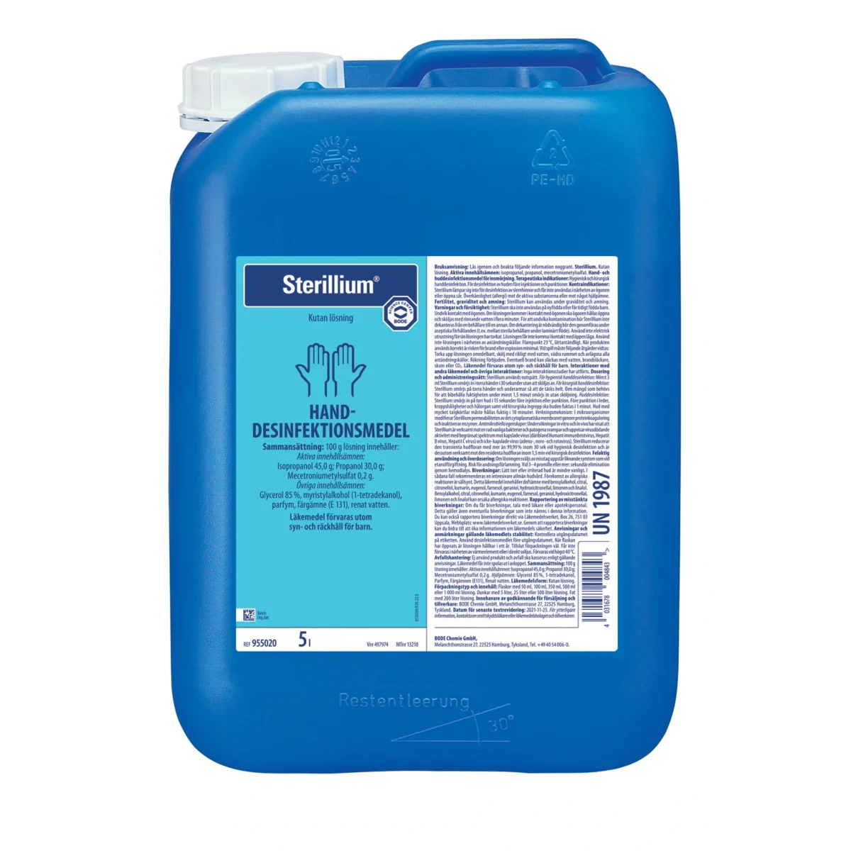 Sterillium Handdesinfektion Kutan Lösning 5000 ml