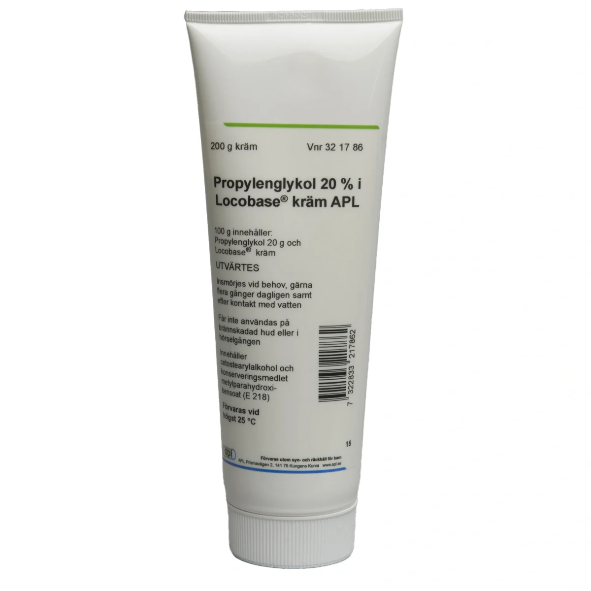 Propylenglykol 20% i Locobase® Kräm APL 200 g
