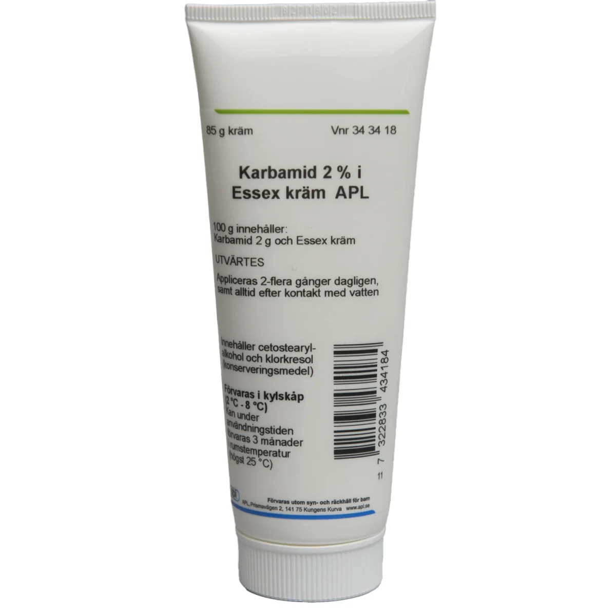 Karbamid 2% i Essex Kräm APL 85 g