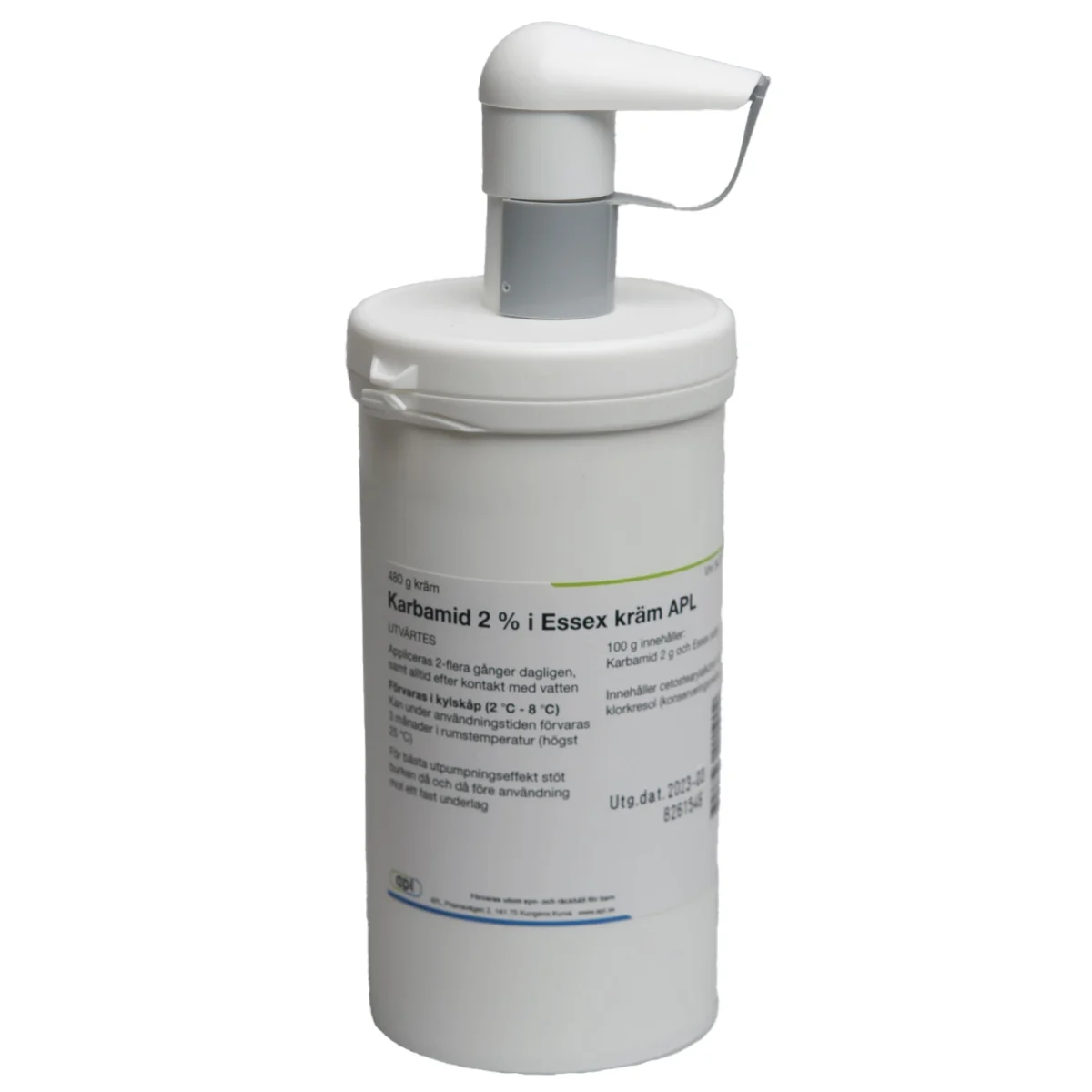 Karbamid 2% i Essex Kräm APL 480 g