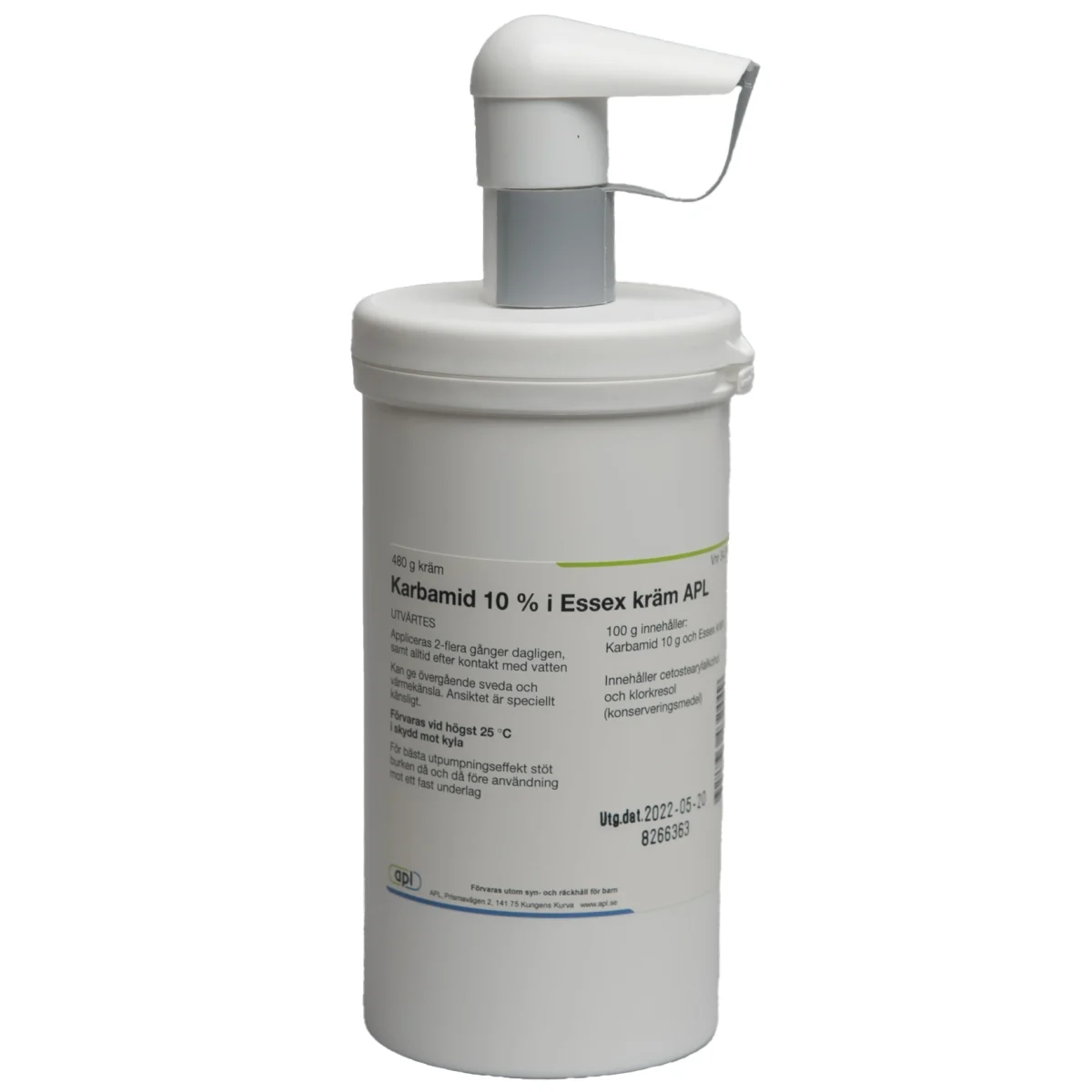 Karbamid 10% i Essex Kräm APL 480 g