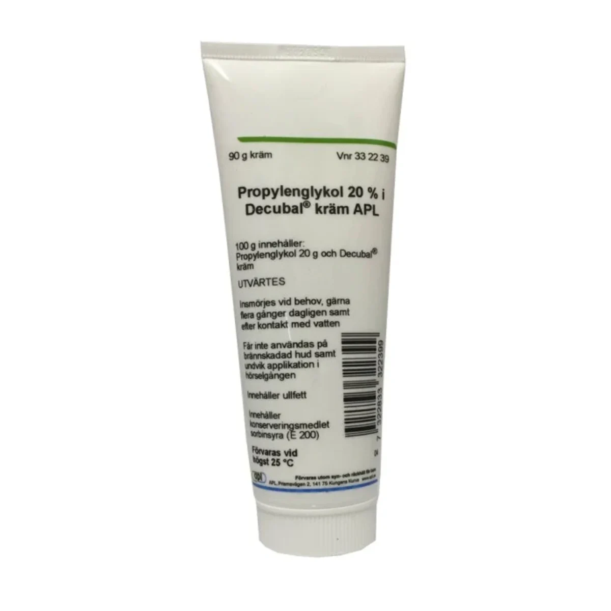 Propylenglykol 20% i Decubal Kräm APL 90 g