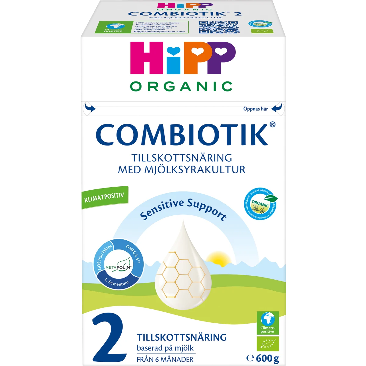 HiPP Combiotik 2 Tillskottsnäring Pulver 600 g