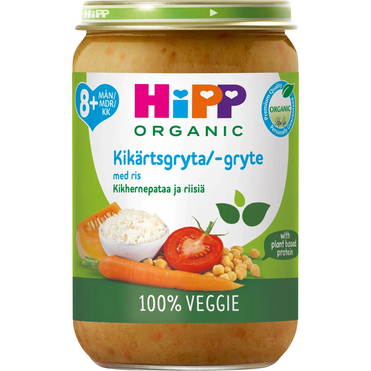 HiPP Kikärtsgryta med ris 8 mån 220 g