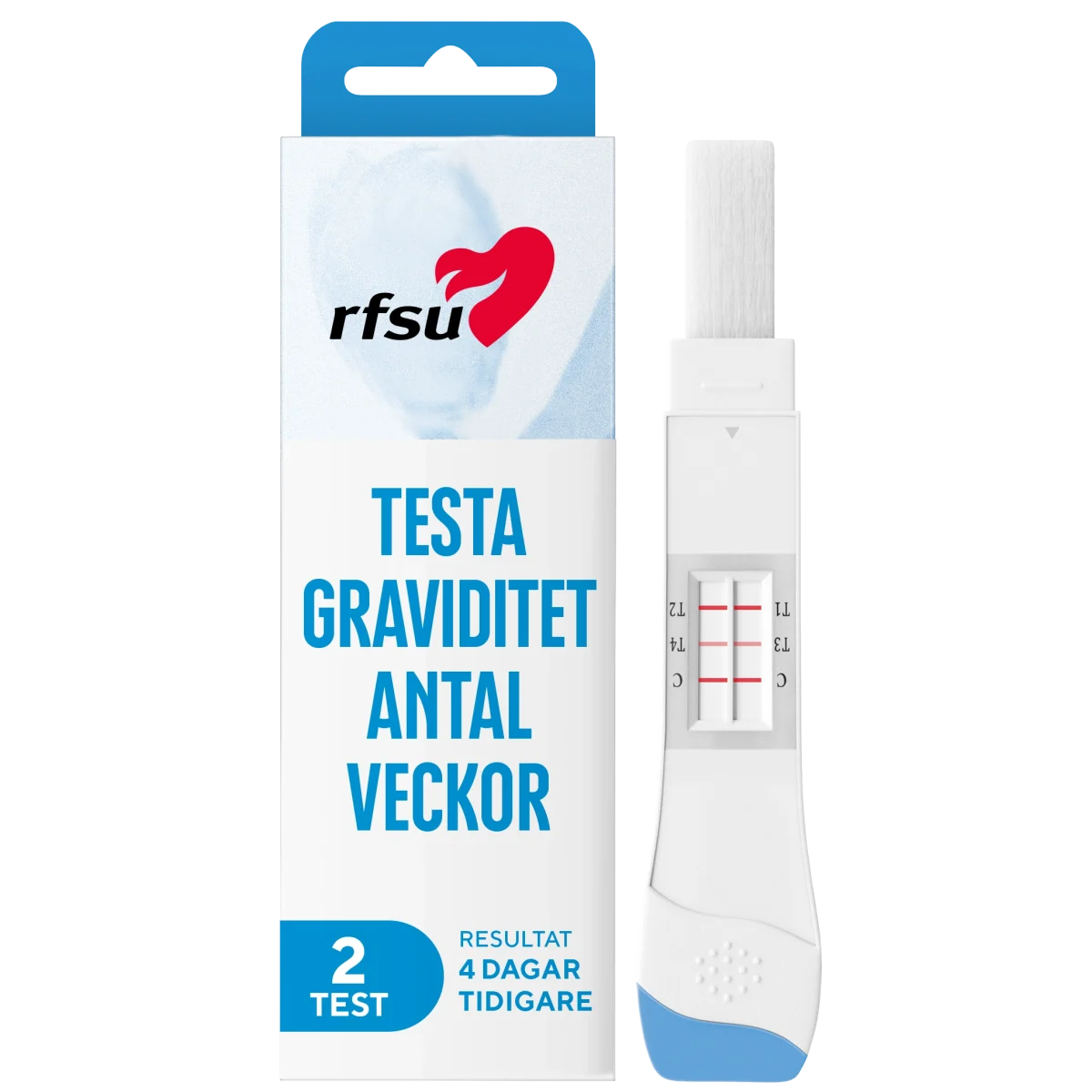 RFSU Weeks Graviditestest Veckoindikator 2-pack