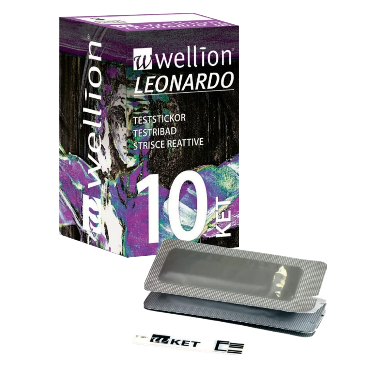 Wellion Leonardo Ketonteststickor 10 st