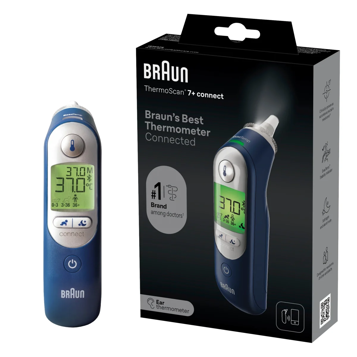 Braun ThermoScan 7+ Connect Örontermometer IRT6575 1 st