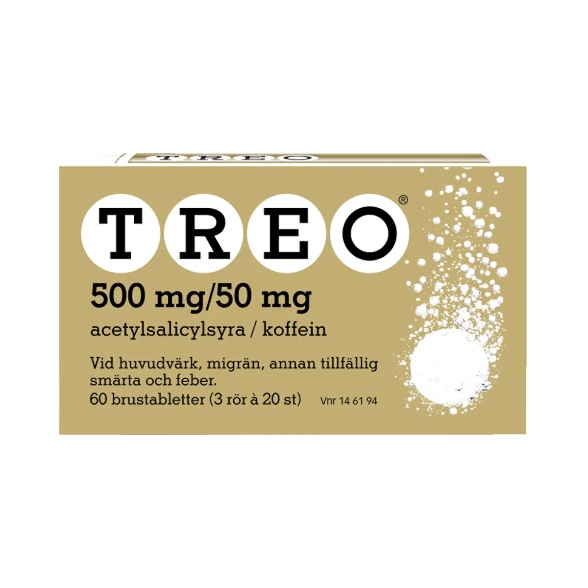 Treo brustablett 500 mg/50 mg 60 st