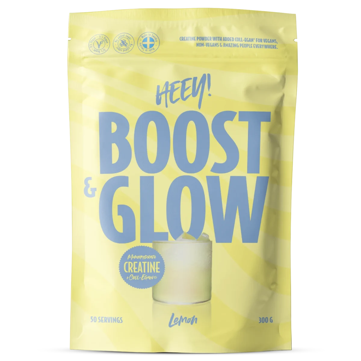 Heey! Boost & Glow Kreatin + Coll-egan® Citron 300 g