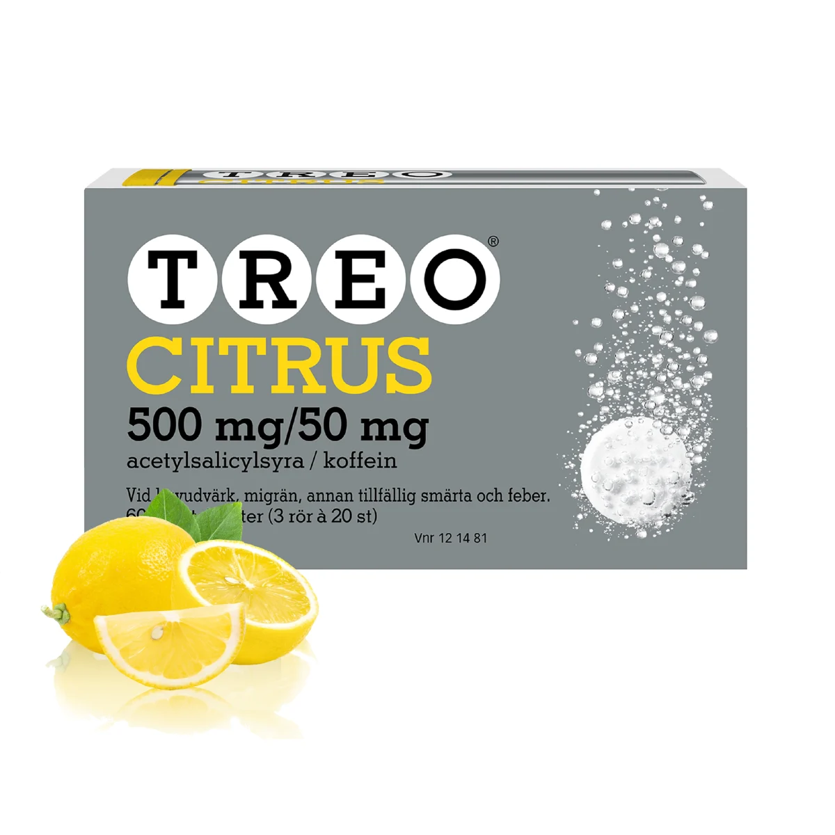 Treo Citrus brustablett 500 mg/50 mg 60 st