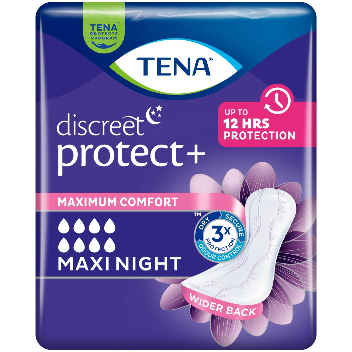 TENA Discreet Maxi Night Nattskydd 6 st