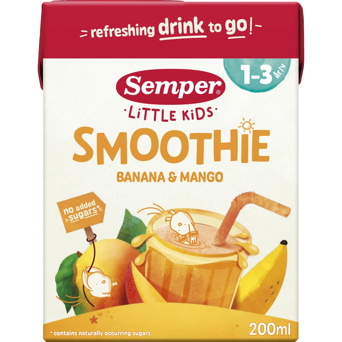 Semper Smoothie Banan Mango 1 år 200 ml