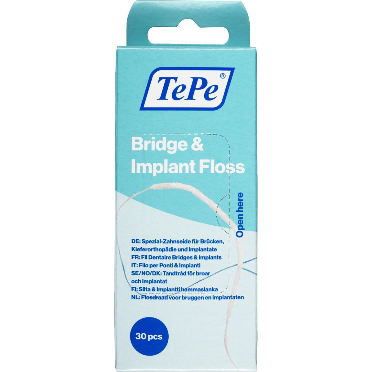 TePe Bridge & Implant Floss Tandtråd 30-pack