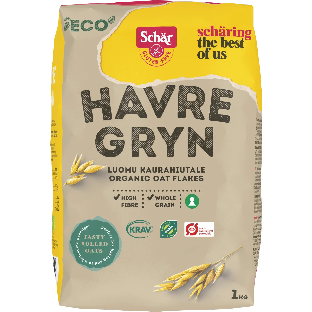 Schär Glutenfria Havregryn 1 kg