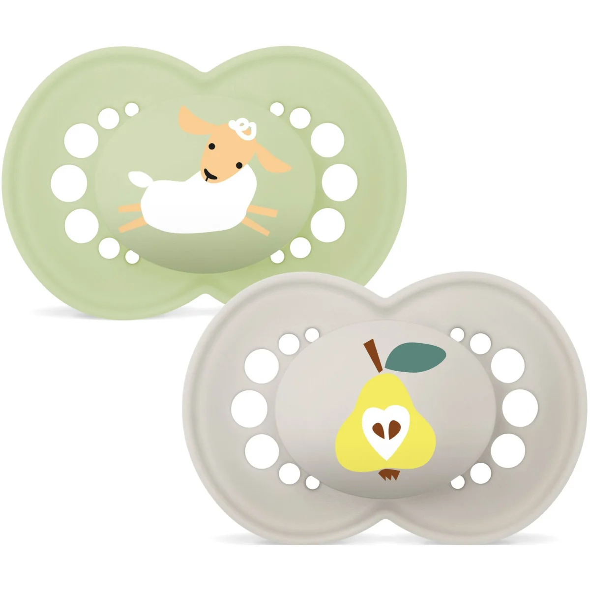 MAM Original Napp 6-16 mån Silk Neutral 2-pack