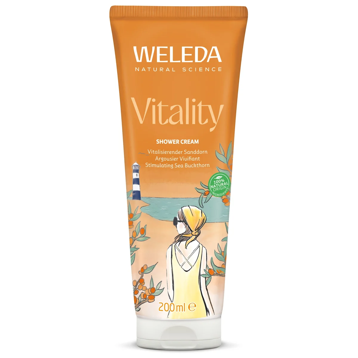 Weleda Vitality Shower Cream Sea Buckthorn 200 ml