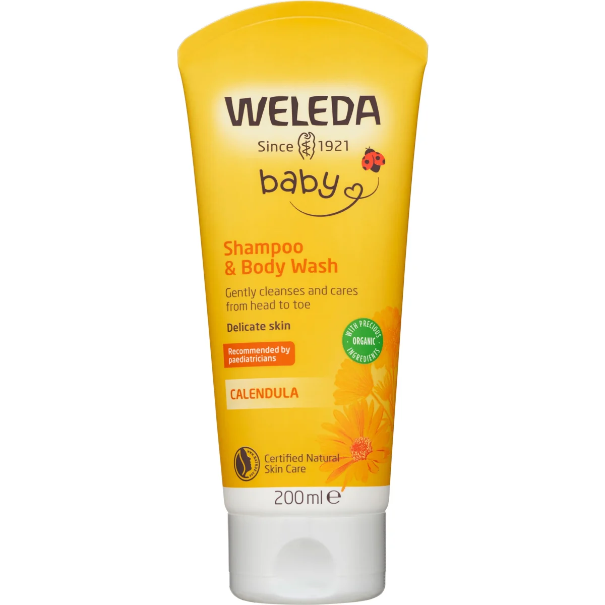 Weleda Calendula Shampoo & Body Wash 200 ml