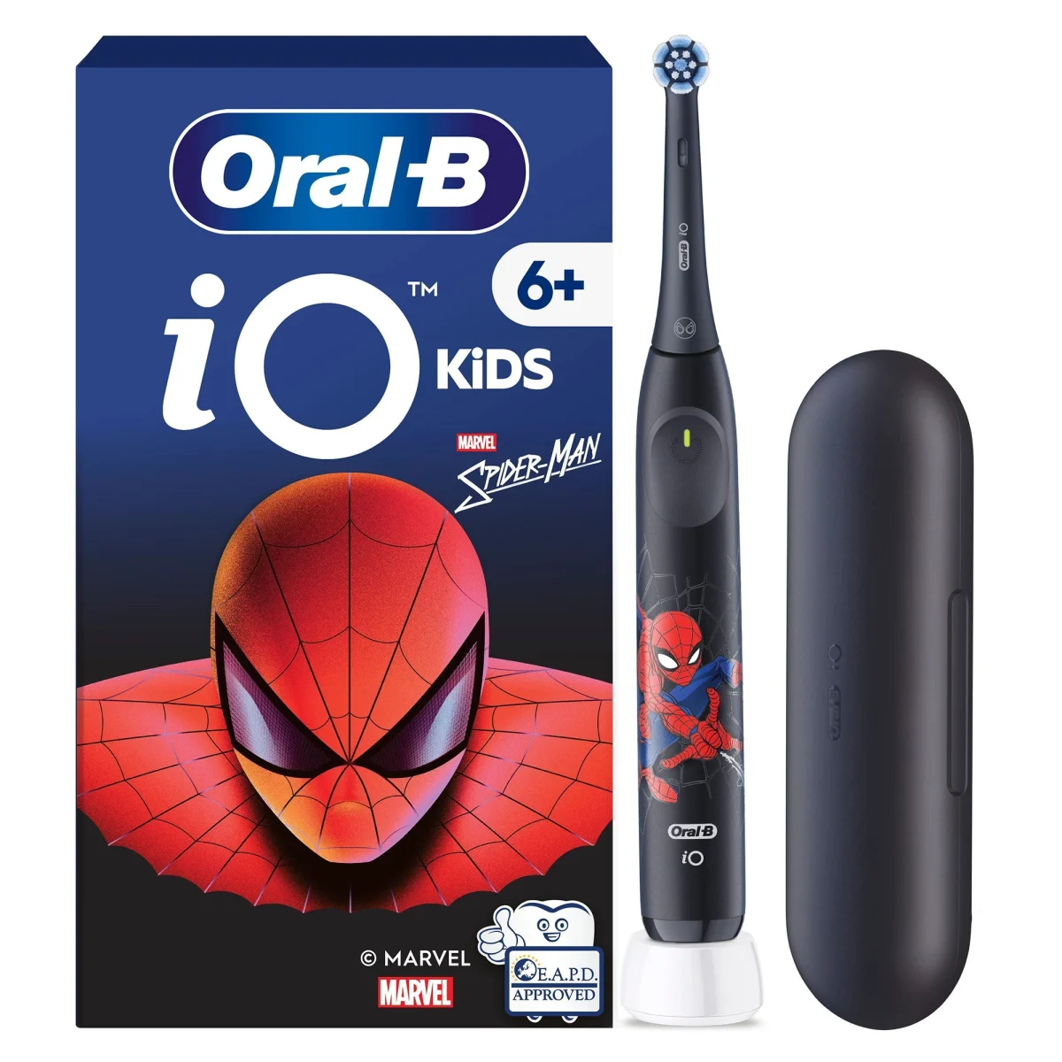 Oral-B iO 6+ Kids Marvel Spider-Man Eltandborste + Resefodral