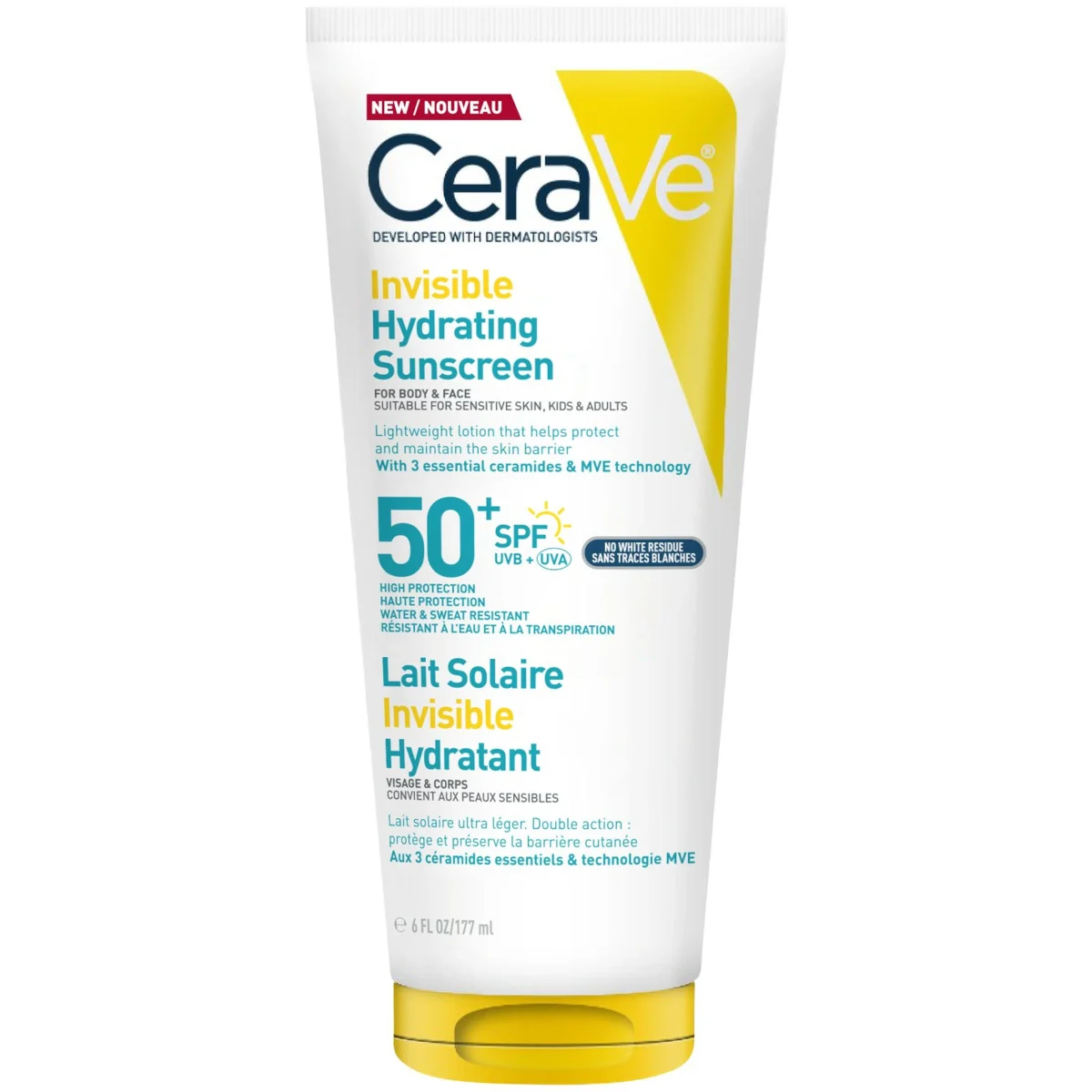 CeraVe Invisible Hydrating Sunscreen SPF50+ 177ml