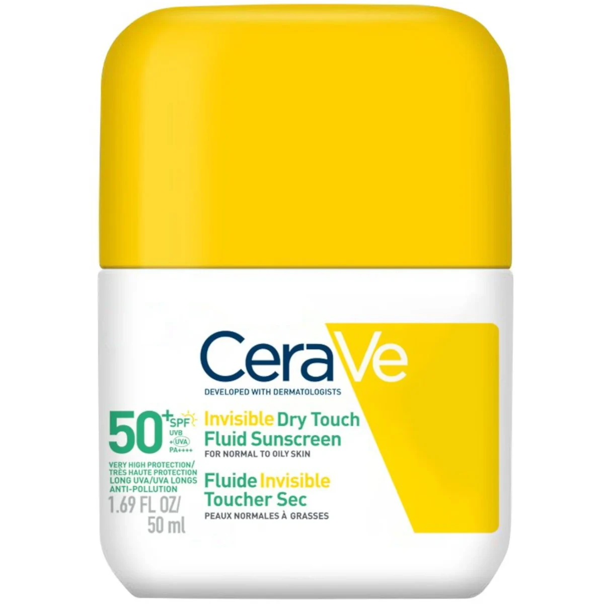 CeraVe Invisible Dry Touch Fluid Sunscreen Face SPF50+ 50ml