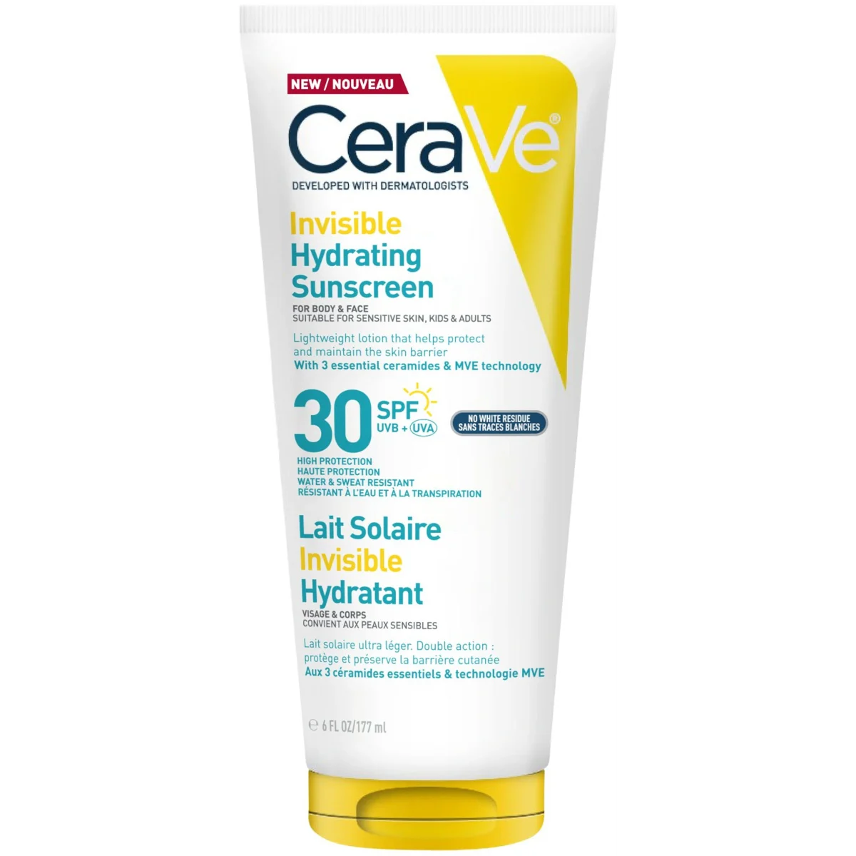 CeraVe Invisible Hydrating Sunscreen SPF30 177ml