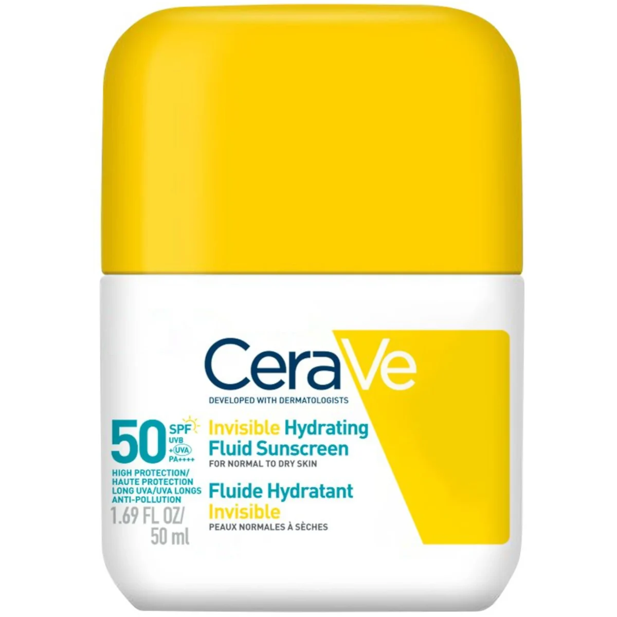 CeraVe Invisible Hydrating Fluid Sunscreen Face SPF50 50ml