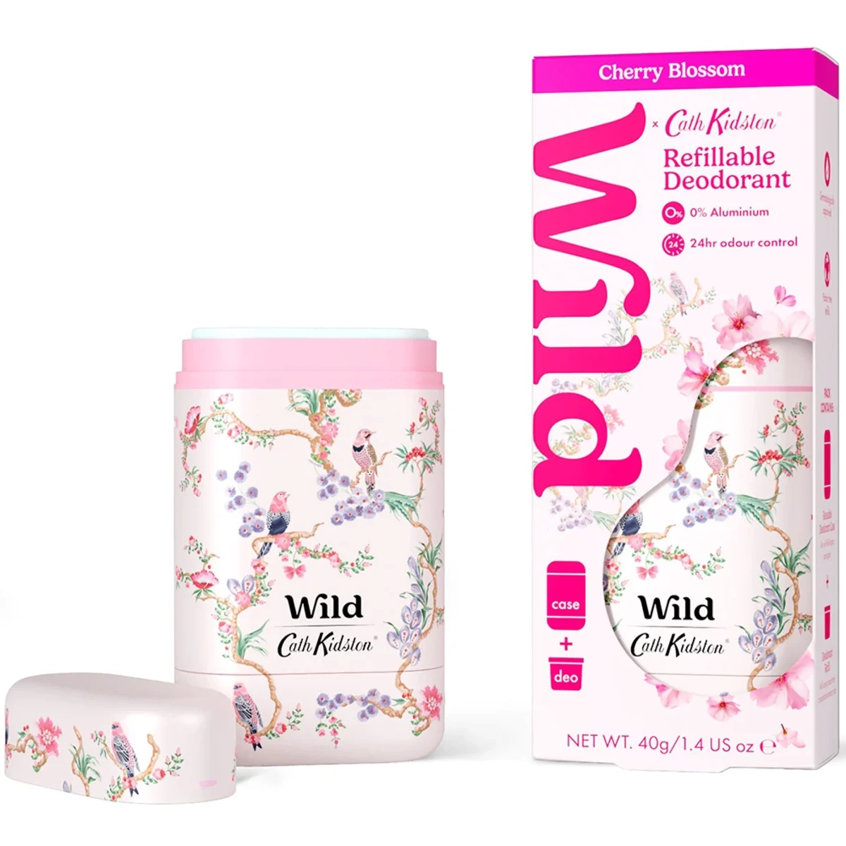 Wild Deo Stick Cath Kidston Birds & Berries Case Cherry Blossom