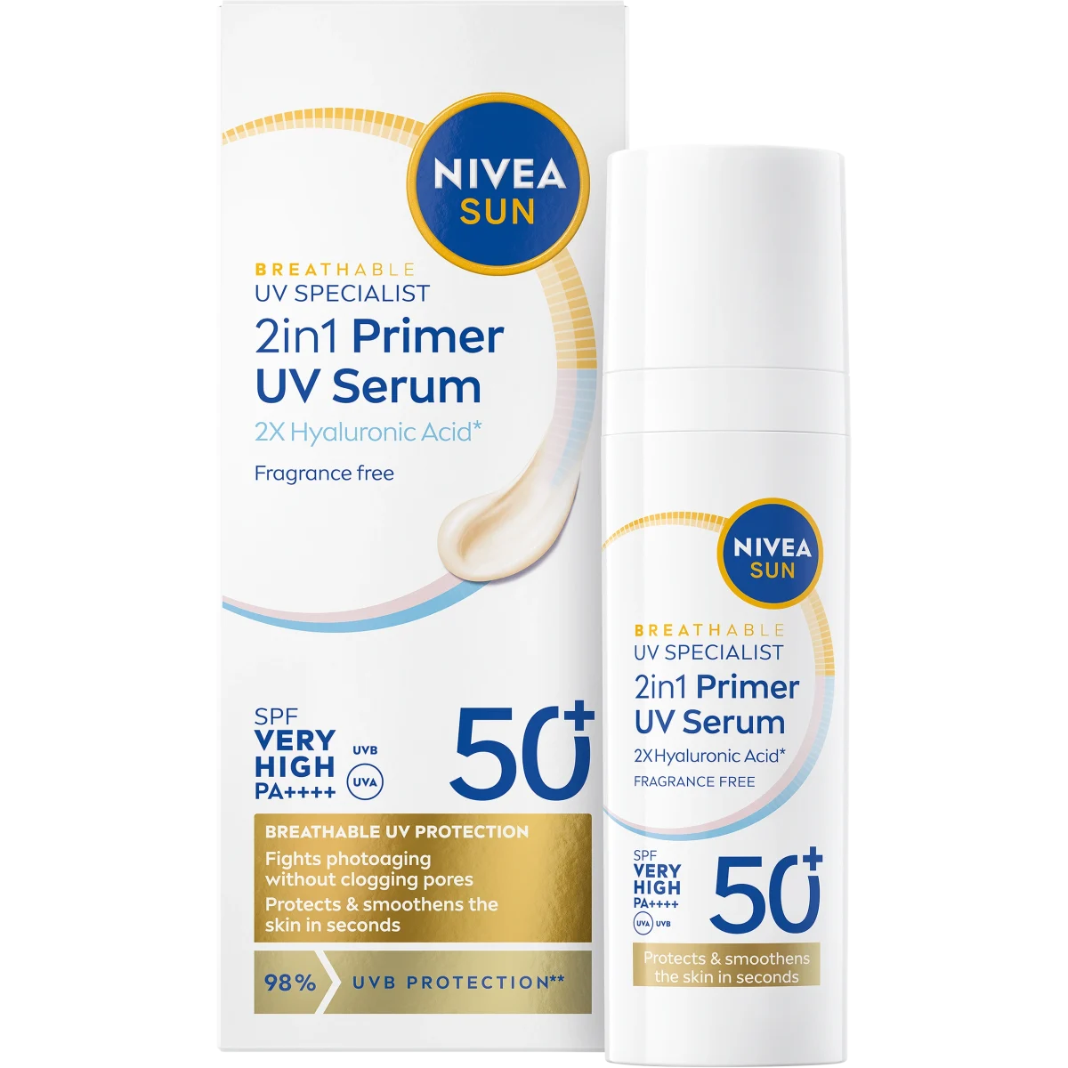 Nivea Sun UV Face 2in1 Daily UV Serum SPF 50+, 30 ml