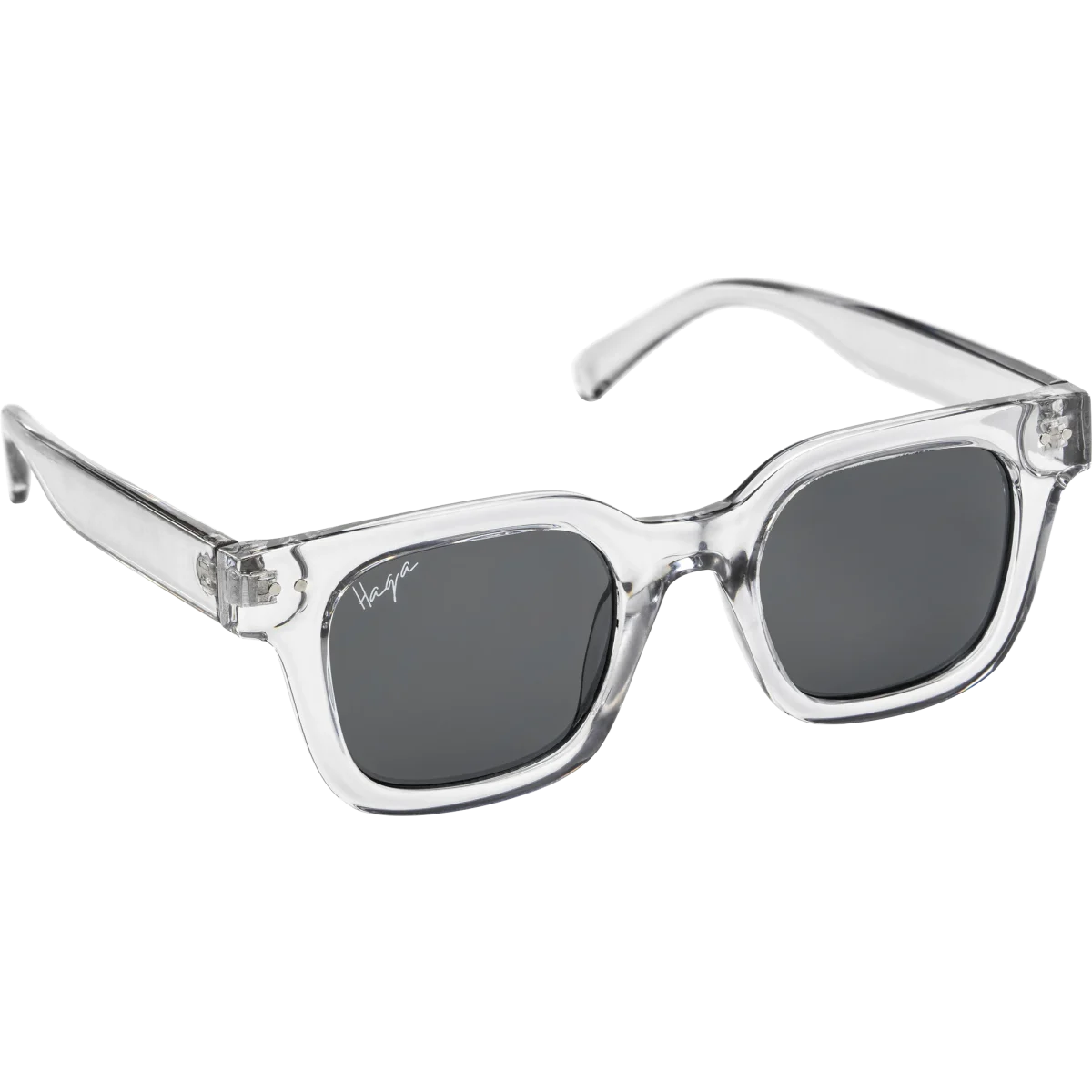 Haga Eyewear Glasgow Transparent Light Grey Smoke Lens