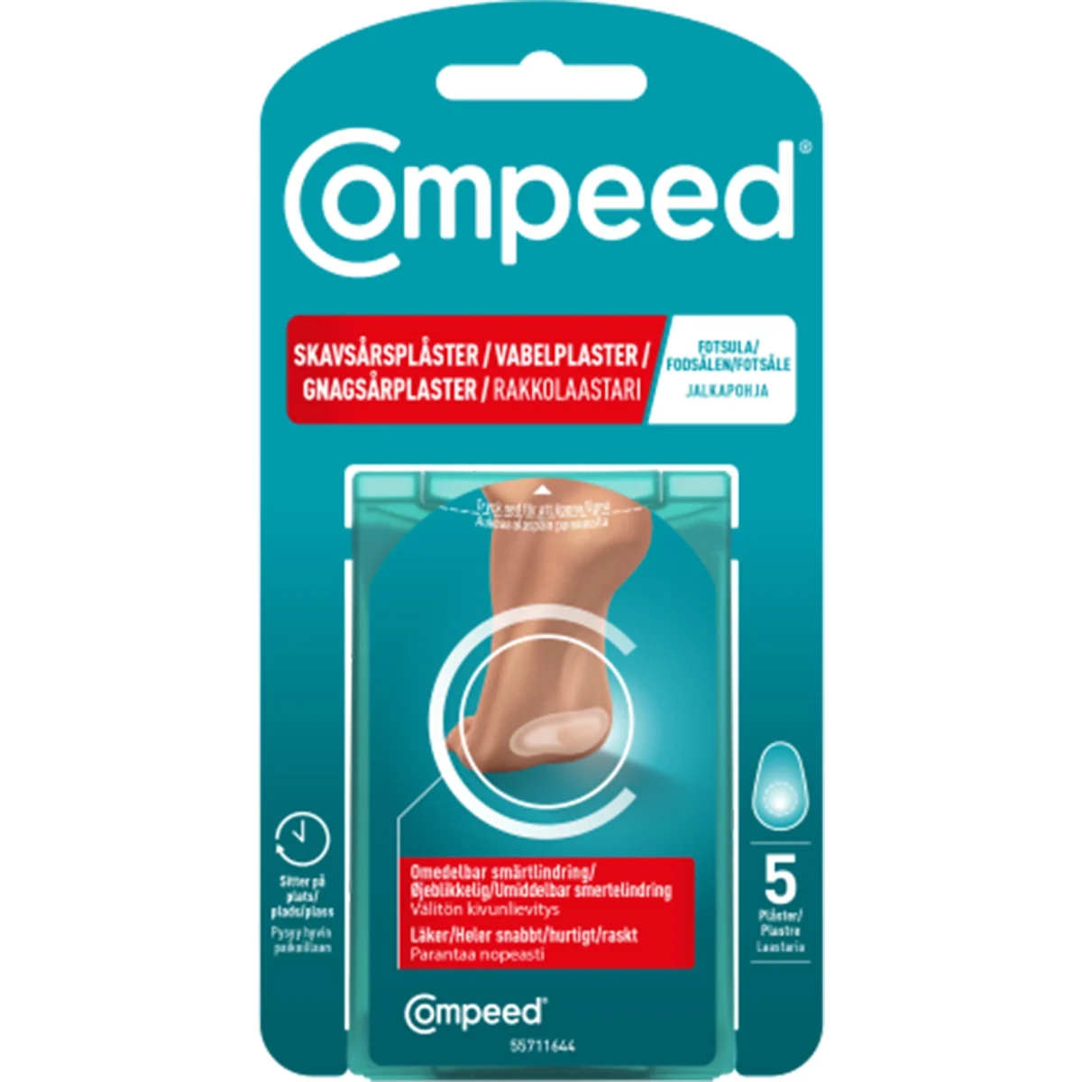 Compeed Skavsårsplåster Sport Fotsula 5 st