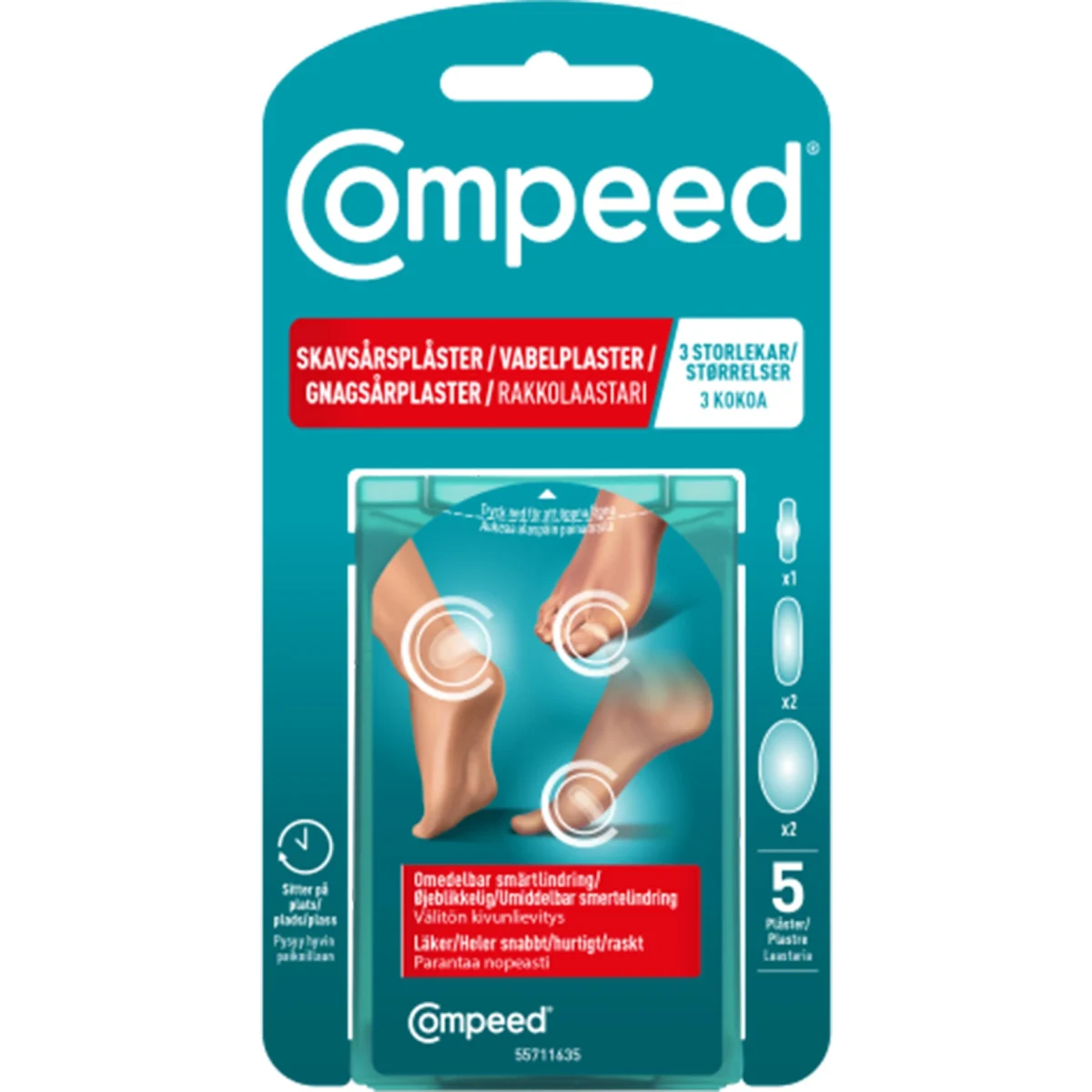 Compeed Skavsårsplåster Mix Pack 5 st
