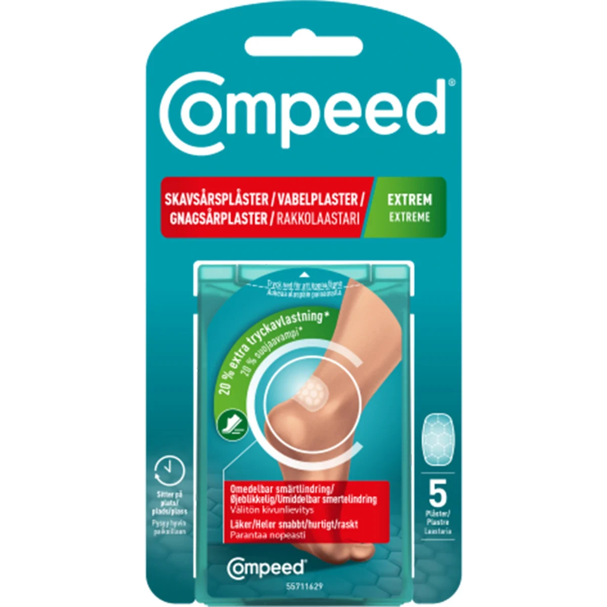 Compeed Skavsårsplåster Extreme 5 st