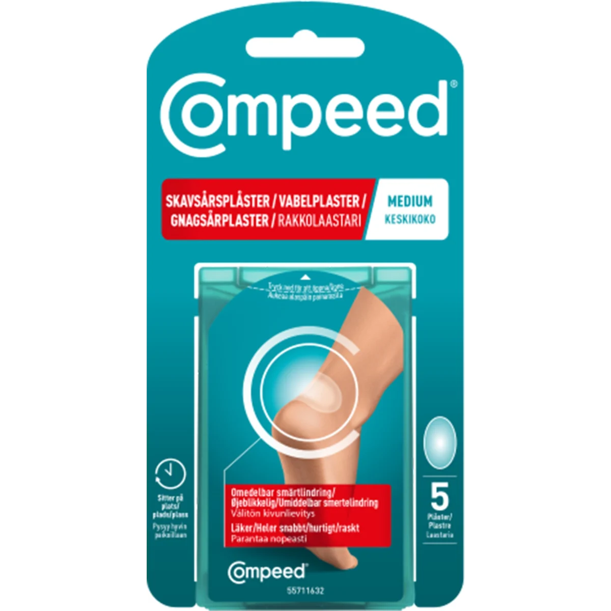 Compeed Skavsårsplåster Medium 5 st