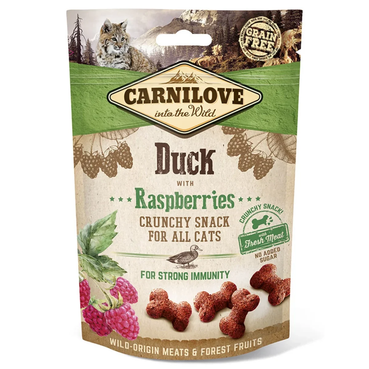 Carnilove Cat Crunchy Snack Duck with Raspberry 50 g