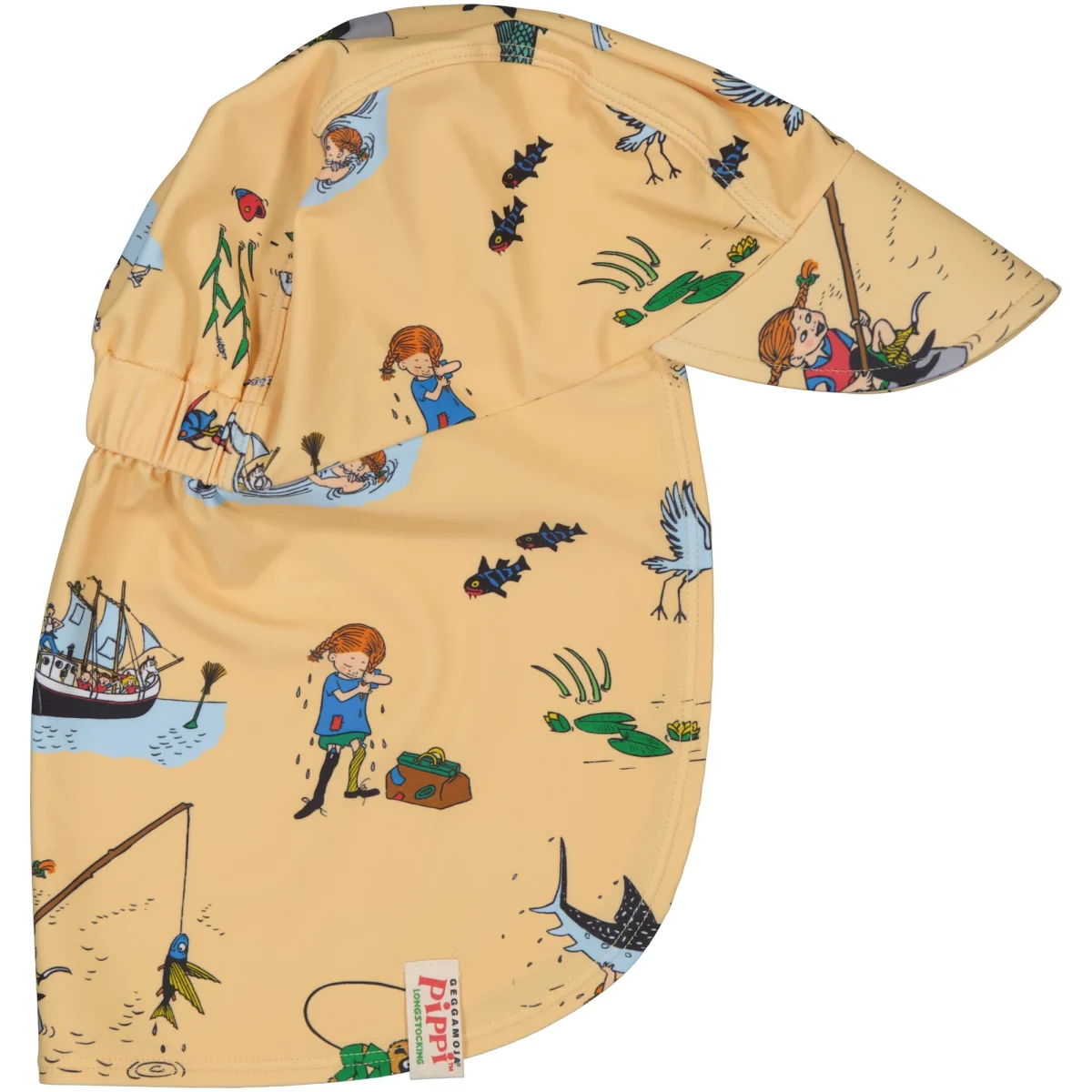 Geggamoja Pippi Långstrump UV-Hat Soft Yellow 2-6 år